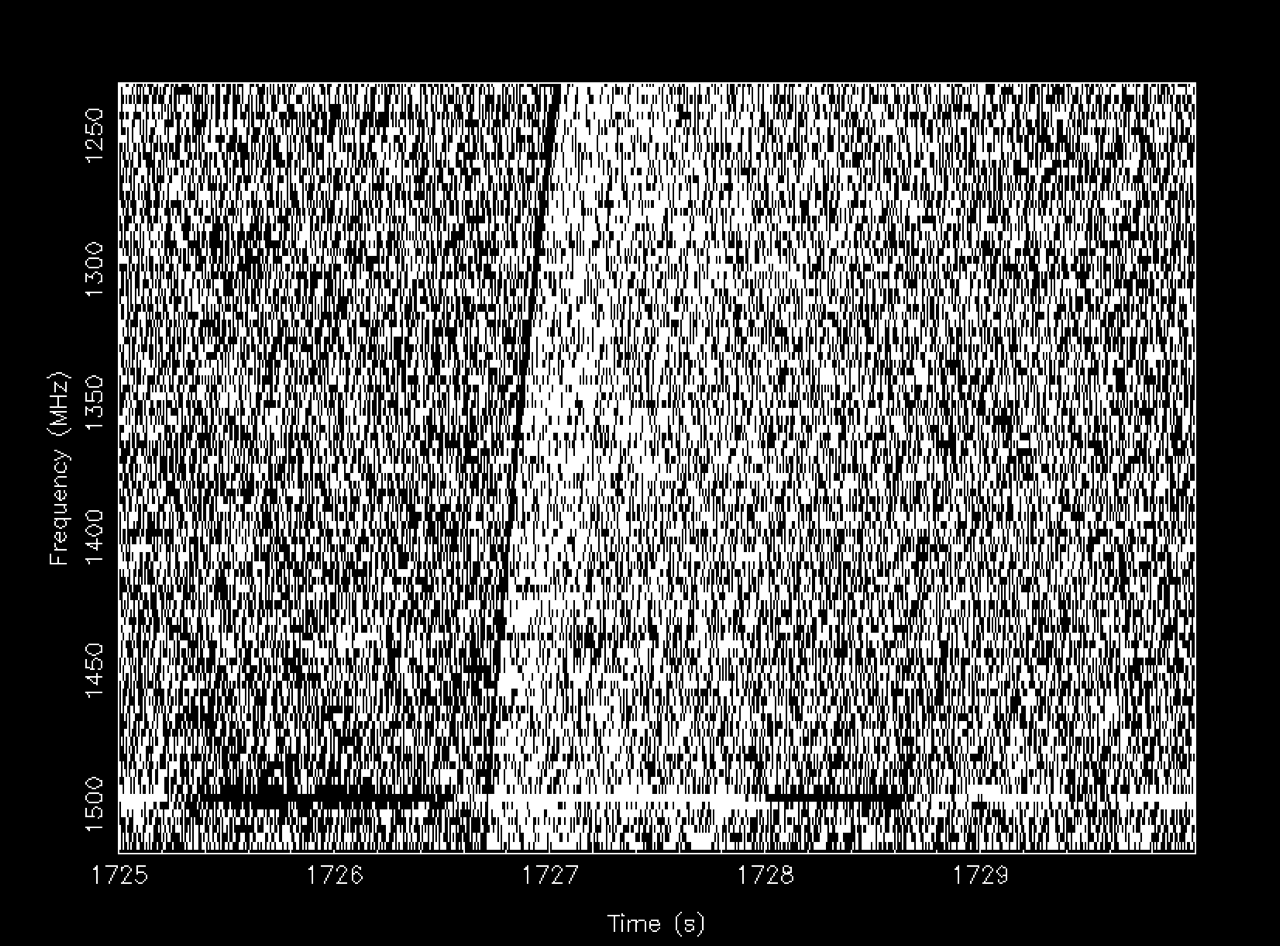 This was the first fast radio burst signal detected in 2007 in old data. Credit: Wikimedia Commons